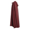 thumbnail image 2 of Hvyesh Adult Renaissance Cloak Medieval Hood Halloween Cape Cosplay Wizard Witch Cloak, 2 of 3