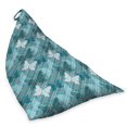 thumbnail image 2 of Grunge Lounger Chair Bag, Butterflies Pattern Checkered Backdrop Animal Spring Season Inspirations, High Capacity Storage with Handle Container, Lounger Size, Pale Blue Teal Grey, by Ambesonne, 2 of 5