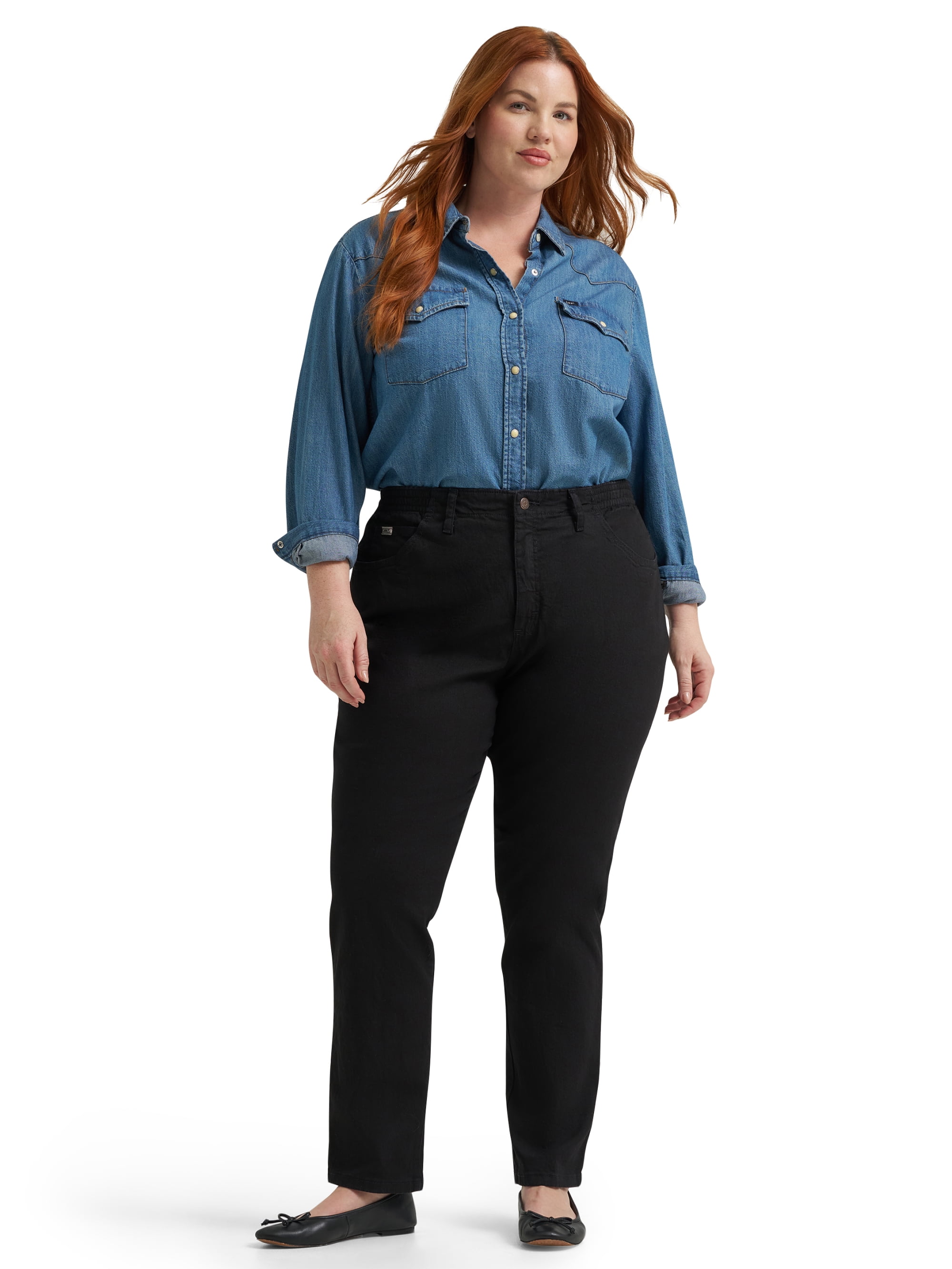 Lee® Women's and Plus Side Elastic Denim Jeans