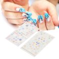 thumbnail image 4 of Embossed Nail Sticker, DIY Self Adhesive 5D Nail Sticker Portable  For Office Work, 4 of 8