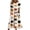 White, variant on Domzest Halloween Dress for Women Short Sleeve Crew Neck Midi Dress Halloween Pumpkin Spooky Print Cute Dresses with Pockets Beige XL