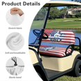 thumbnail image 6 of HUIACONG American Flag with 'Love to Golf' Fit for Summer Sports Golf Cart Seat Covers, Cute Machine Washable Portable Golf Cart Seat Covers 2 Pack for Club Car Precedent Ezgo Golf Cart Front Seat, 6 of 7