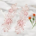 thumbnail image 1 of Apliques de encaje perfecl 2 Apliques de encaje parches de bordado floral decoración artesanal vestido de novia Rosa, 1 of 8