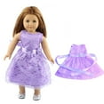 thumbnail image 3 of A-Waroom 1 Pcs 18 inch Doll Summer Dress Princess Dress Elegant Lace Dress with Rose Belt for 18 inch Doll, 3 of 4
