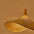 thumbnail image 4 of Lámpara Colgante de tejado Tejida de Bambú de 11,8 Pulgadas -Bombilla No Incluida Tejida, 4 of 9