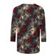 thumbnail image 5 of Xuyuer Unisex Print 3/4 Sleeve Tee - Fashion Women's Loose Casual Round Neck 3/4 Sleeve Oversized Top for Music Festival Grounds, and Free-Spirited Gender-Neutral Layered Street Style, 5 of 7