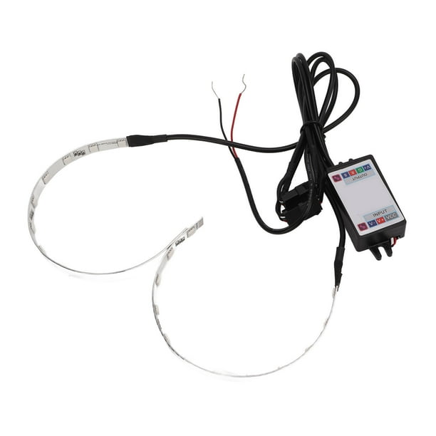 Ojo de demonio LED, 2 piezas de faros delanteros con anillo de halo RGB multicolor Características principales de la clase