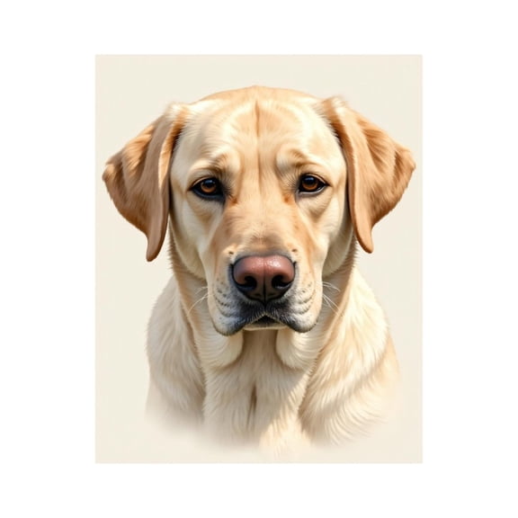 Paint by Numbers Kit for Adults, Golden Labrador Portrait Calm Eyes Paint by Numbers, Easy Paint by Numbers Kit for Adults Beginner, DIY Adult Paint by Number Kits on Canvas, 12x16in Home Decor