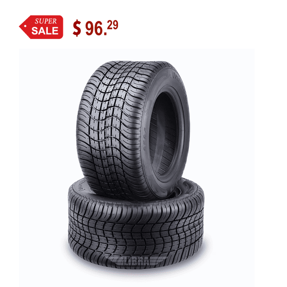 ROADGUIDER 205/50-10 Golf Cart ATV Tires 4 Ply 205/50x10 -Set 2 -14002