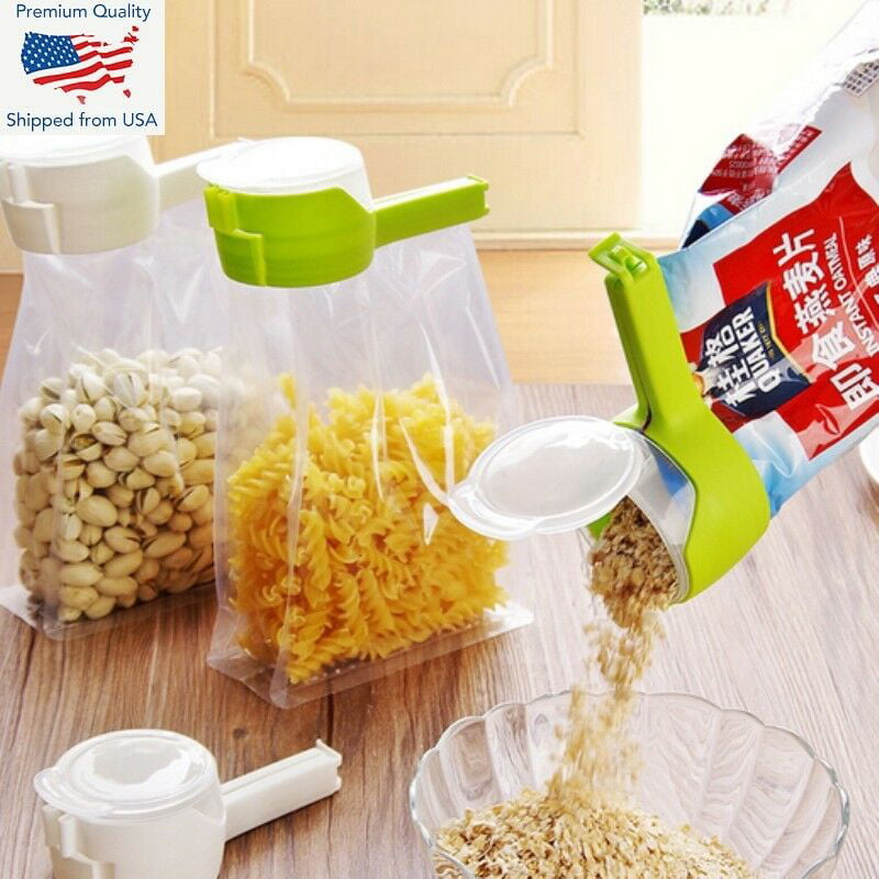 6pcs Kitchen Food Snacks Chip Storage Bag Sealing Clip Clamp Lock Sealer Fresh 