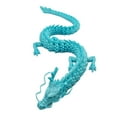 thumbnail image 1 of Transemion Plastic Exquisite Delicate 3D Printed Articulated Dragon Model For Collectors Suitable For Any silk blue 45CM, 1 of 6