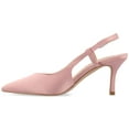 thumbnail image 3 of Journee Womens Knightly Sling Back Mid Stiletto Pointed Toe Pumps, Widths Available, 3 of 10