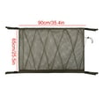 thumbnail image 2 of Car Ceiling Storage Net, Suv Cargo Organizer Bag, Zippered Roof Pocket, Heavy-duty Buckle Closure, for Car Roof Storage and Overhead Gear Organization, Gray, by FAJHHA, 2 of 7