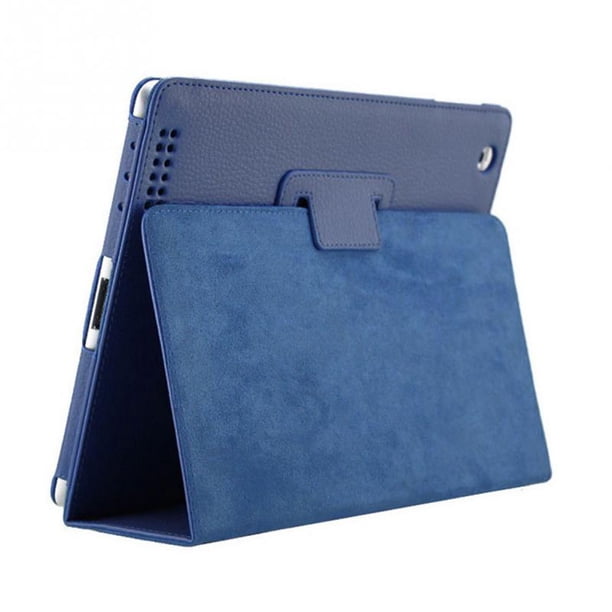 Litchi Grain Tablet Case Cover Dual Folding Pu Leather Protector Para Ipad 2 3 4 Eigraketly EL013730-02