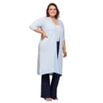 thumbnail image 5 of Plus Size Open Front Knee Length Cardigan, 5 of 11