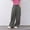 Gray, variant on Cethrio Wide Leg Pants for Girls, Elastic Waist Thin Loose Casual Summer Pants Khaki Size 7-8 T