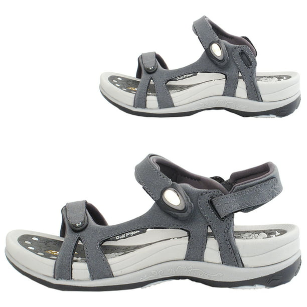 GP Signature SNAP LOCK Sandals for Women: 9179 Grey-22, EU40 (US Size 9 ...