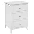 thumbnail image 2 of LYKE Home Denez 3-drawer White Nightstand, 2 of 2
