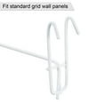 thumbnail image 5 of Unique Bargains 4 Inch Store Garage Storage Grid Wall Display Hooks White, 30 Count, 5 of 5