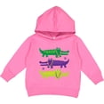 thumbnail image 2 of Inktastic Mardi Gras Holiday Alligators Toddler Hoodie, 2 of 4