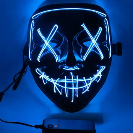 1pcs Halloween LED Mask, LED Purification Mask, Illuminate Mask ...