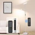 thumbnail image 1 of OUTON LED Floor Lamp with Side Light Standing Lamp for Living Room Silver, 1 of 6