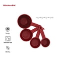thumbnail image 4 of Juego de tazas medidoras KitchenAid Universal de 4 piezas, color rojo imperio, 4 of 6