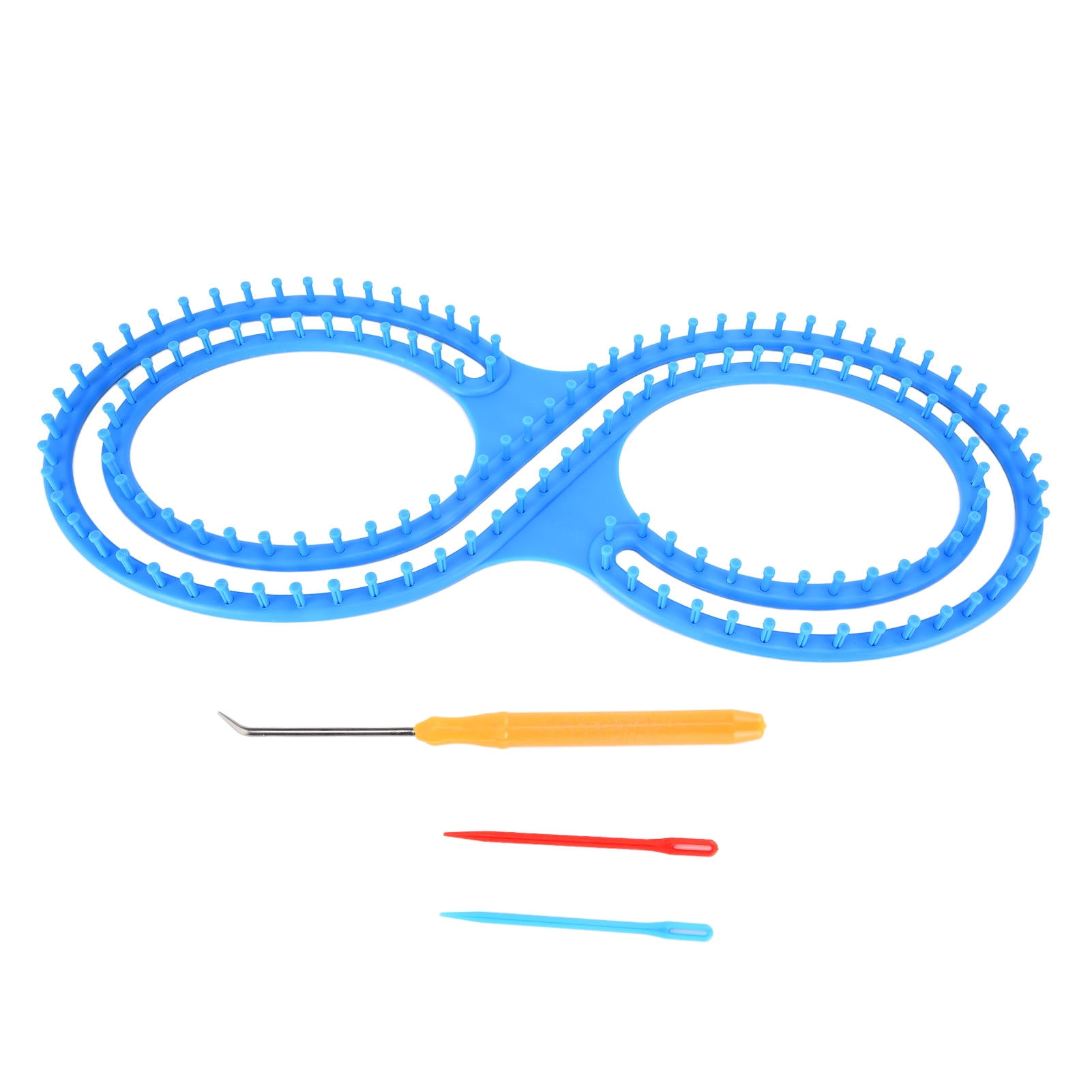 Knitting  Set,Knitting ,Knitting  8 Shape Plastic Blue  Kit With Crochet Suture For  Blanket Socks Scarf Hat Craft