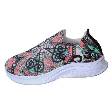 OJSFQUFP Womens Slip on Sneakers Women s Casual One Legged Flat Bottomed Shoes White Soled Sports Shoes Work Flats Office Shoes Nurses Shoes for Women Black 37