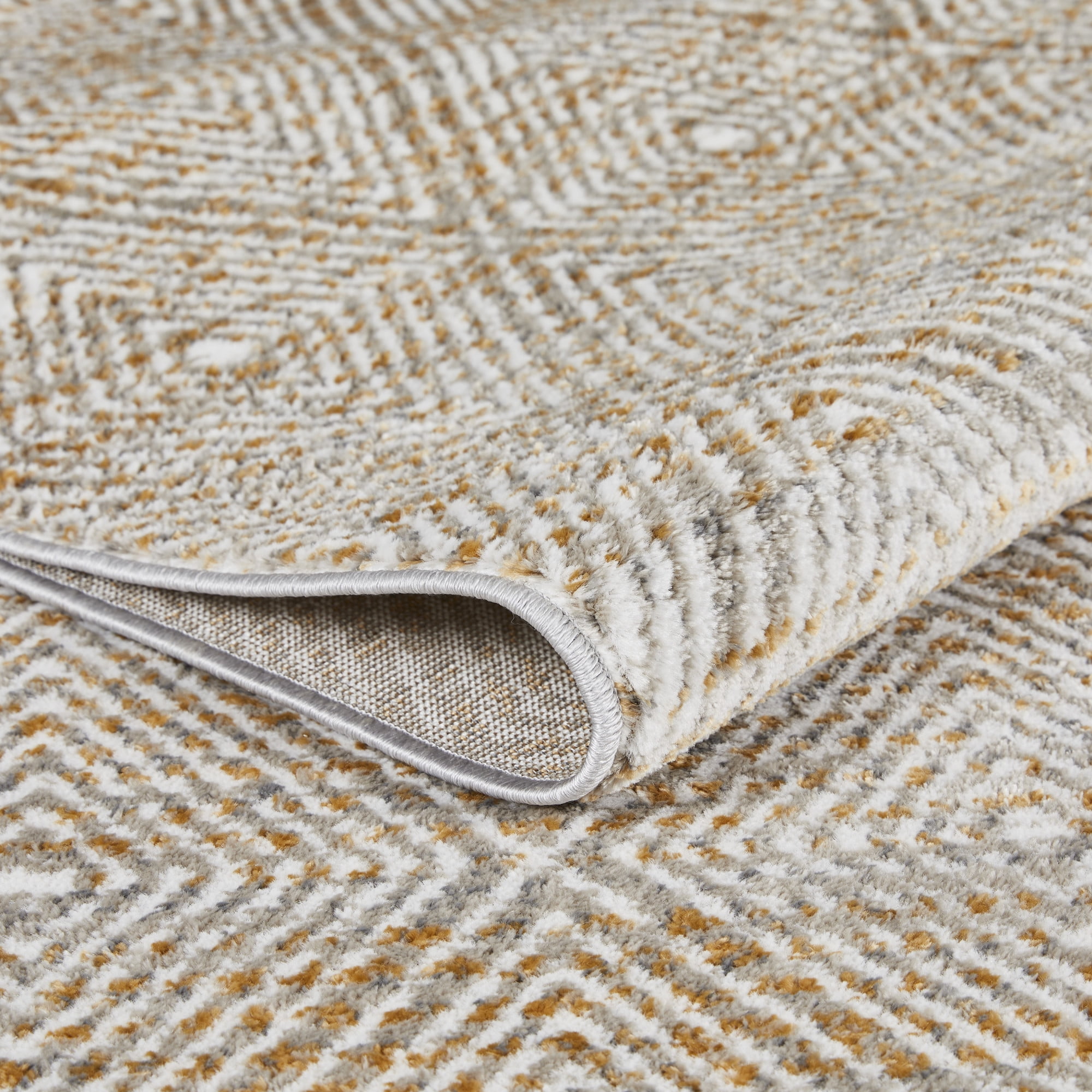 Loomaknoti Alanzo Alburnt 9' x 12' Geometric Indoor Area Rug , Beige/Cream