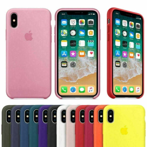 Classic Genuine Original Hard Silicone Case Cover For Apple iPhone X / XS Max XR (Blue)