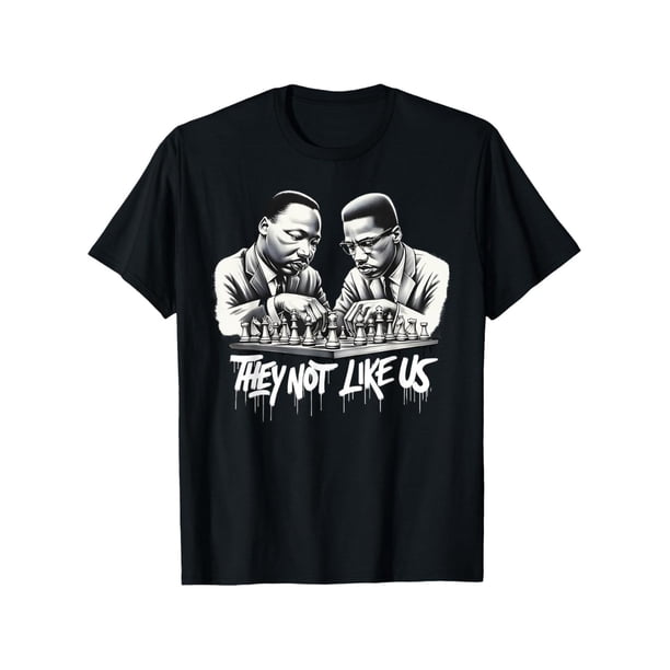 Fashionable and Fun Prints - Martin Luther King Jr and Malcolm X Tshirt - Men Women unisex 100% Cotton Loose sports T-shirt