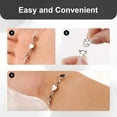 thumbnail image 3 of LANCHARMED White Gold Plated Magnetic Jewelry Necklace and Bracelet Extender Clasp for Women Gifts, 3 of 8