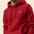 thumbnail image 5 of Dalix UFO Embroidered Fleece Zip Hoodie Cold Fall Winter Mens in Red L Large, 5 of 5