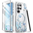 thumbnail image 1 of SHILIU-Cosmo for Samsung Galaxy S25 Ultra Case MagSafe with Built-in Screen Protector [Support Fingerprint ID & Wireless Charger] Full-Body Slim Style Magnetic Phone Case for S25 Ultra, BlueFly, 1 of 4