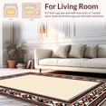 thumbnail image 2 of ODIKA 4'x6' Machine Washable Non-Slip Area Rug, Simple Pile Solid High Traffic Rug, Brown, 377297, 2 of 7
