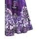 thumbnail image 4 of Vestido Talla Extra Acanalado Manga Larga Estampado Tribal Rosegal  Vestidos casuales de talla grande, 4 of 5