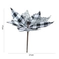 thumbnail image 5 of Sijiali Xmas Floral Fine Workmanship Decorative Plastic Red Black Plaid Fake Christmas Flower for Household, 5 of 10