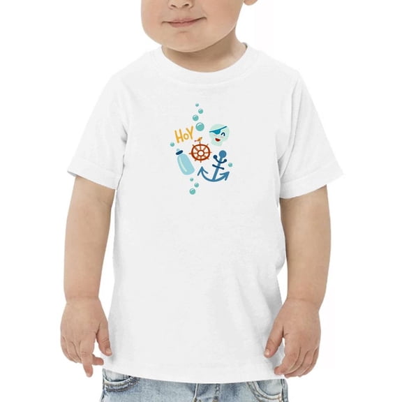 Cute Pirate Lineless Accessories T-Shirt Toddler -Image by Shutterstock, 4 Toddler