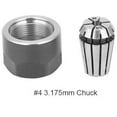 thumbnail image 2 of Chendee Er11 Chuck Collets Clamping Nuts Lathe Parts For Cnc Milling Engraving Machine,3.175Mm, 2 of 9