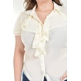thumbnail image 4 of Blusa con detalle de olanes Roman Fashion /Tallas Extras, 204 (Negro) negro 42, 4 of 4