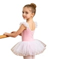 thumbnail image 4 of Bobifish Toddler Girls Ballet Dress Scoop Neck Ruffle Strap Sleeveless Multi-Layer Slim Tutu Dress Dance Children Girls Dresss, 4 of 6
