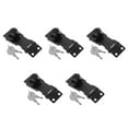 thumbnail image 3 of OUNONA Raindrops 5 Sets Secure Metal Cabinet Lock with Key Hasp Latch for Office and Home Heavy Duty Drawer Lock for File Cabinets Cabinet Latch, 3 of 8