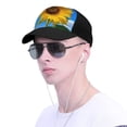 thumbnail image 4 of Yiaed Blue Sky Sunflower Print Baseball Cap Dad Hat Polo Style Plain Blank Adjustable Size, 4 of 5