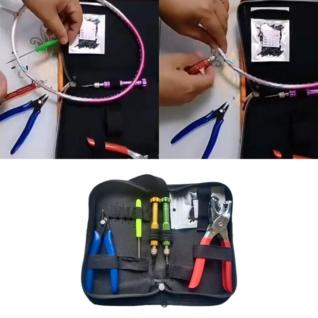Professional Starting Stringing Clamp Tool Tennis Stringer String Cutter, Stringing Machine Tools Badminton Racket Pliers for Equipment