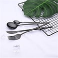 thumbnail image 3 of Juego de 24 Uds de cubiertos, vajilla, juegos de platos, cuchillos, cucharas, juego de tenedores, cubiertos de acero inoxidable, vajilla, juego de cuchara, 3 of 3