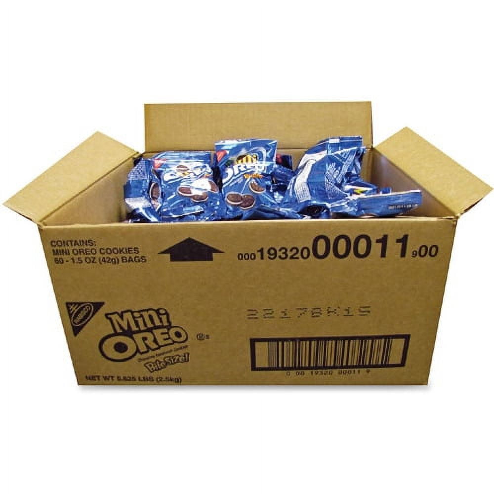Oreo, NFG0001, Mini Chocolate Sandwich Cookies, 60 / Carton