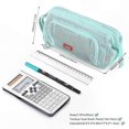 thumbnail image 4 of Blue Zippered Pencil Case - Sturdy Stationery Storage for School and Office Use, 4 of 5