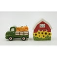 thumbnail image 3 of Ceramic Sunflower Barn Red Truck Pumpkins Salt Pepper Shakers, 3 of 5