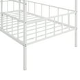 thumbnail image 6 of Bellemave Twin House Bed with Rails, Metal Cabin Bed Frame with Ladder, Playhouse Bed for Teens (Twin Size, White), 6 of 9